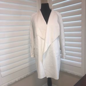 Marc New York Faux Leather & Suede Long Jacket